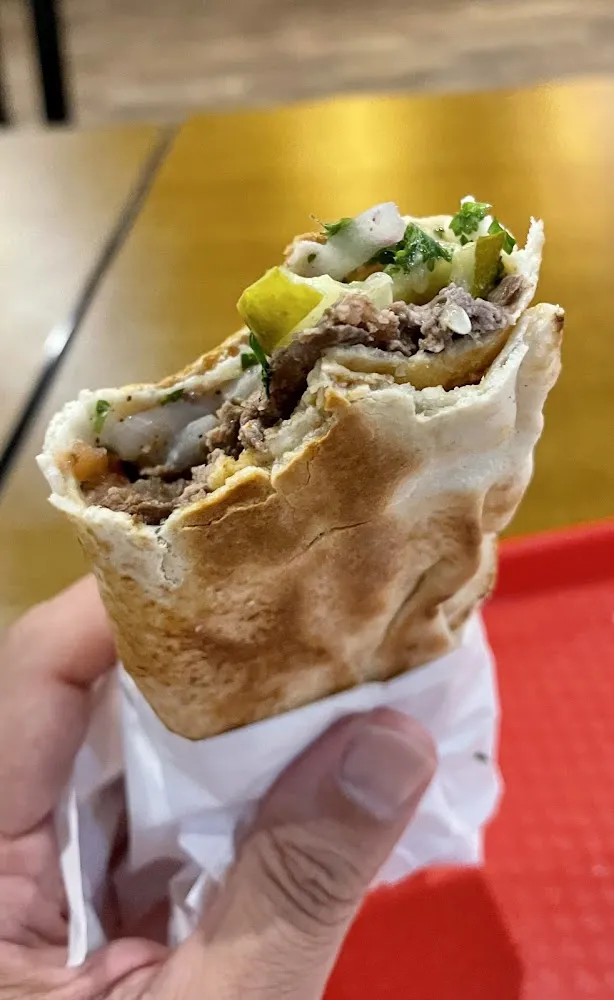 Beef Lamb Shawarma Sandwich